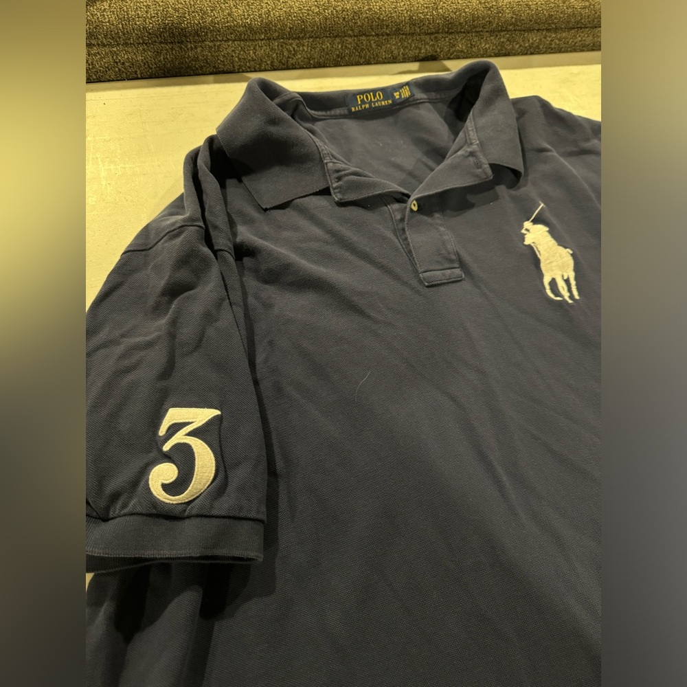 Polo Ralph Lauren Big Pony T Shirt for Men,Size 3XL Blue  Color